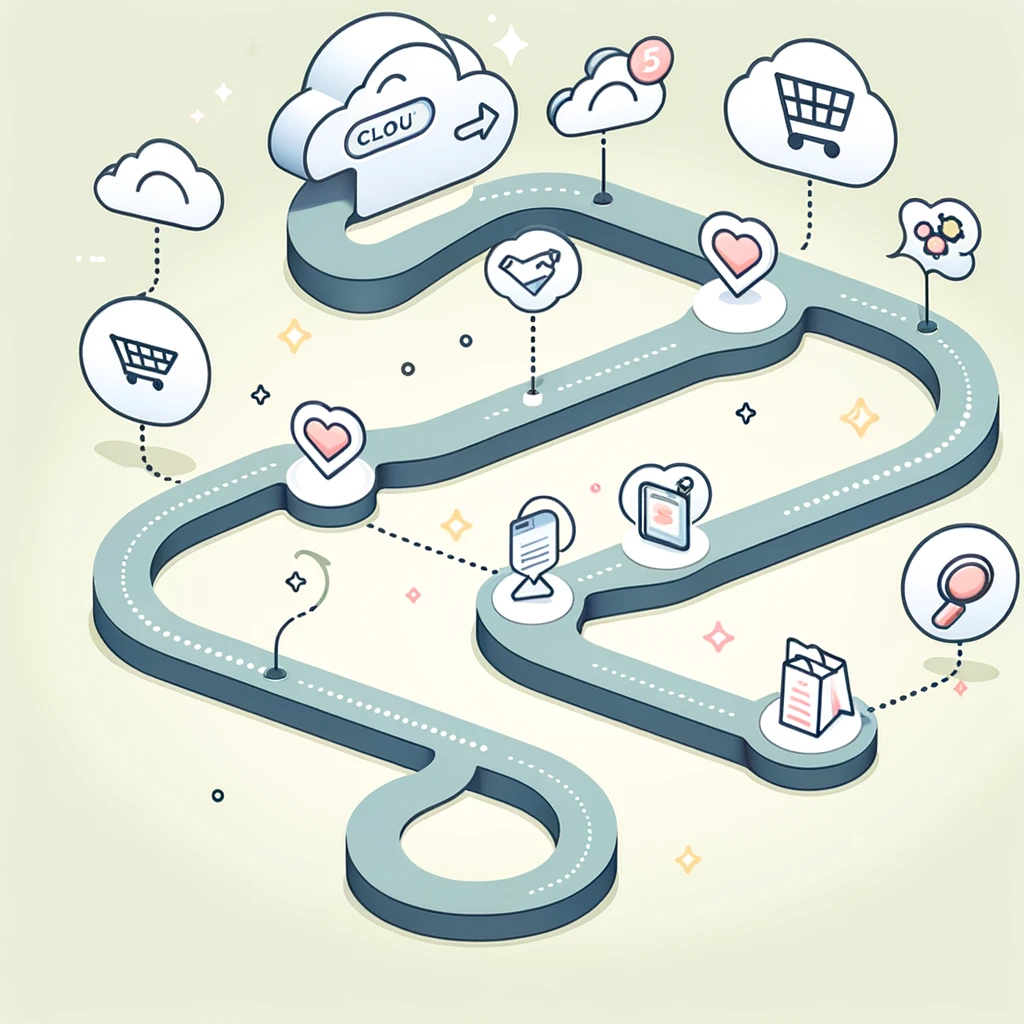 customer journey illustration