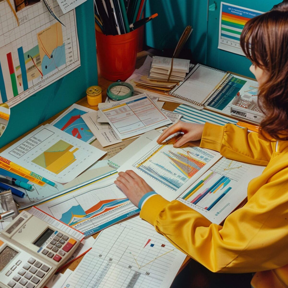 a person performing an seo audit on a table